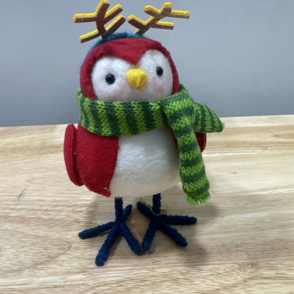 2020 Target Featherly Friends Pere Christmas Bird Scarf Antler Wondershop Spritz